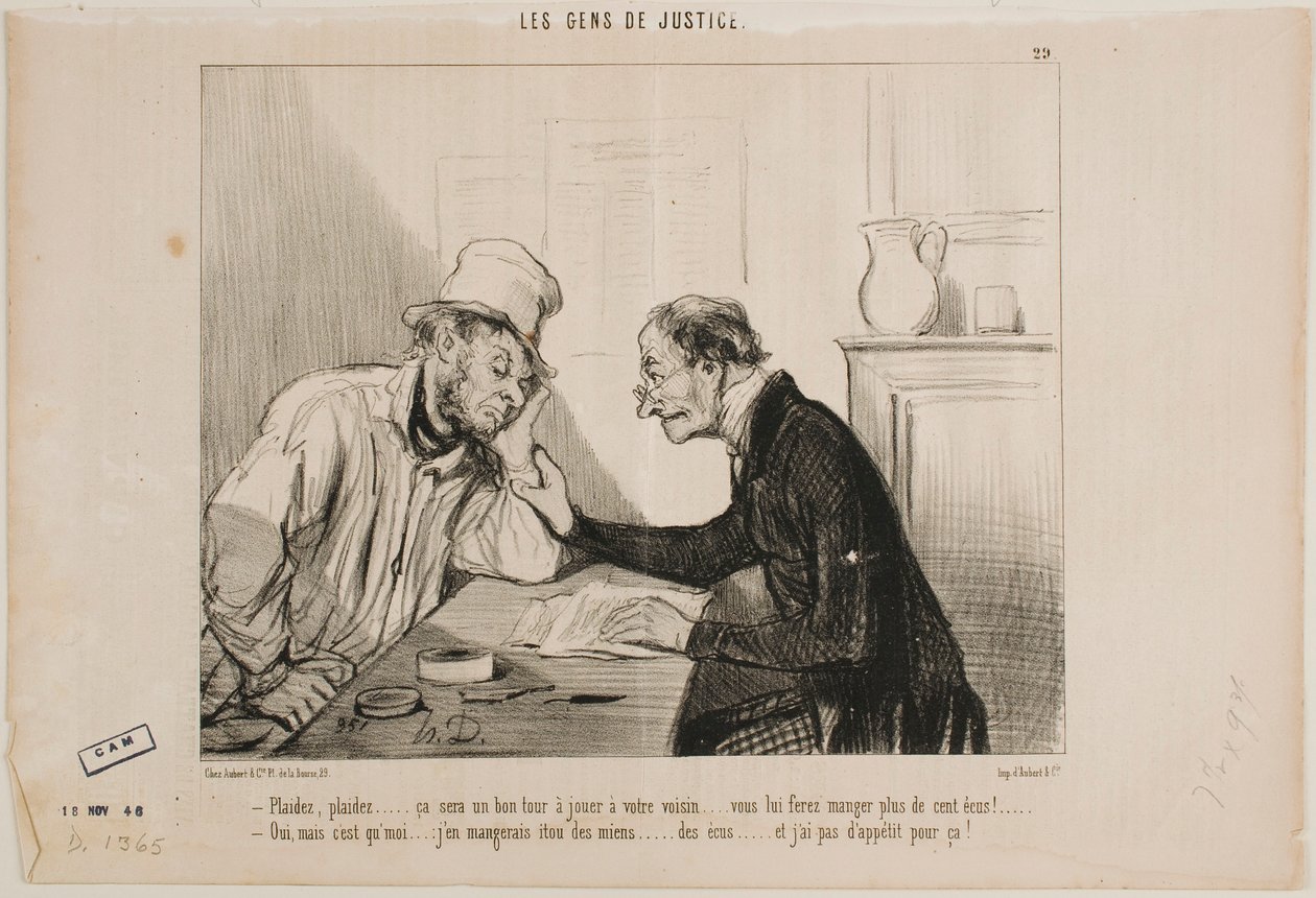 Sagsøg ham... sagsøg ham... af Honoré Daumier