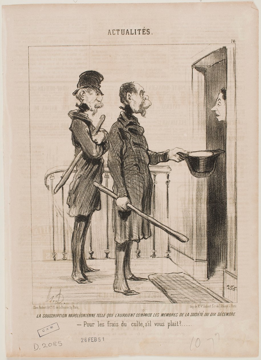 Det napoleonske abonnement af Honoré Daumier
