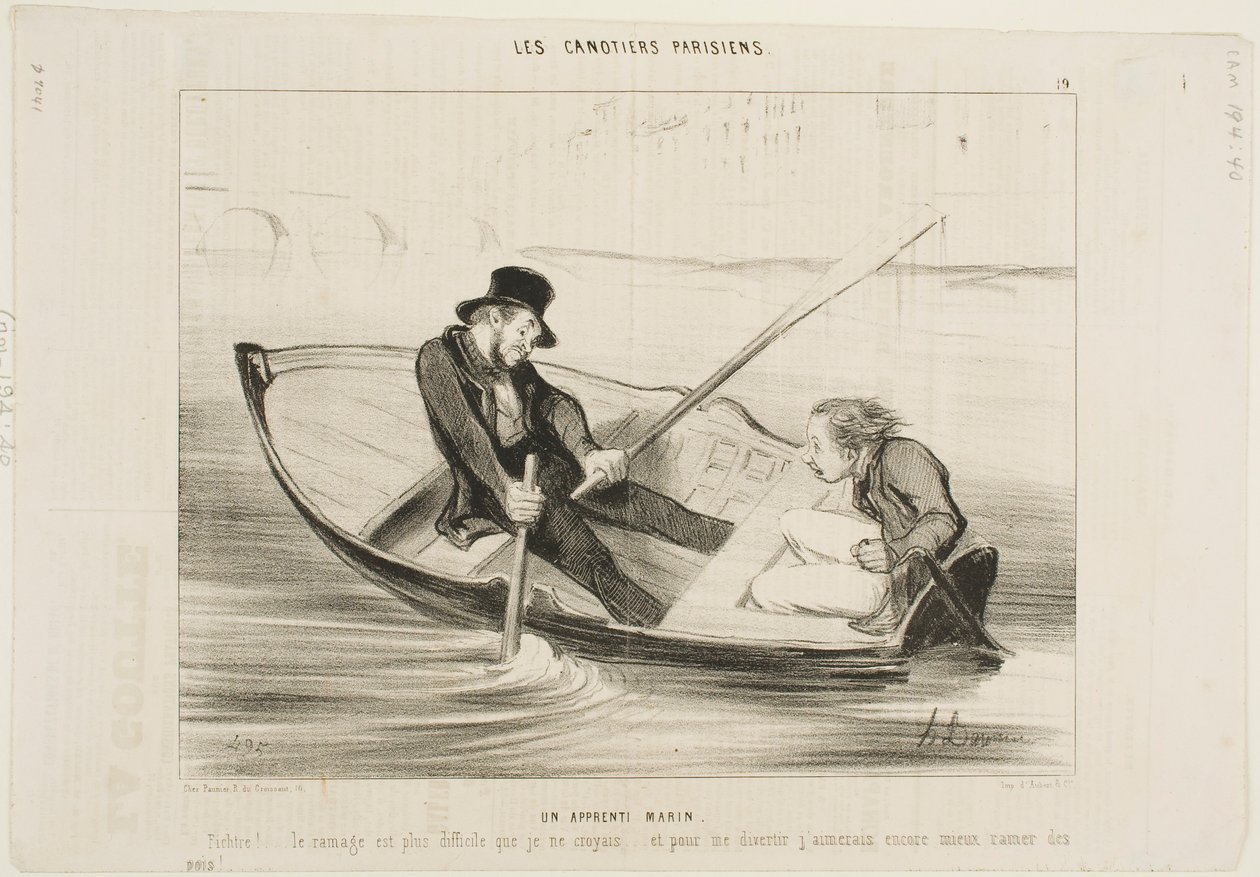 Den uerfarne sømand af Honoré Daumier