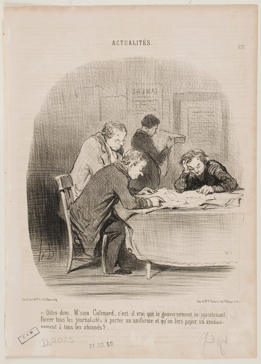 Fortæl mig, hr. Colimard... af Honoré Daumier