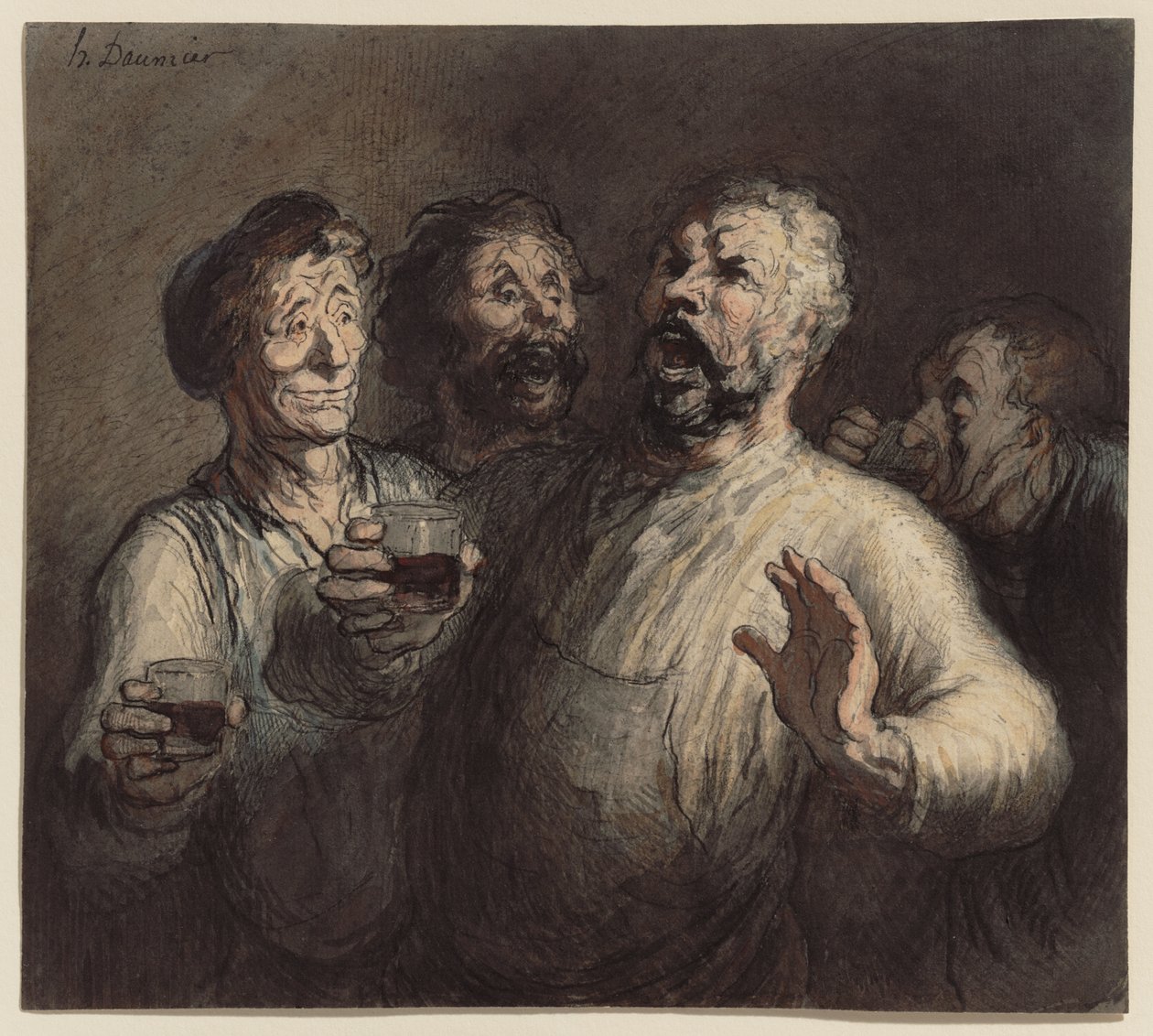 Drikkerne af Honoré Daumier