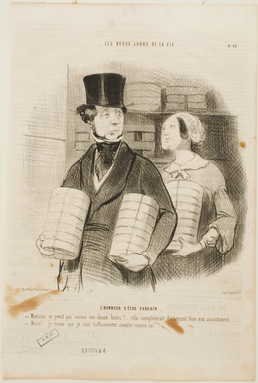 Æren at være fadder af Honoré Daumier