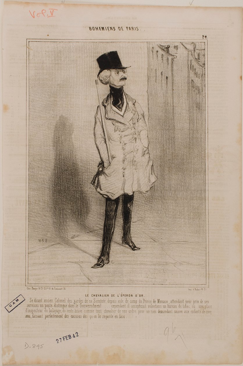 Ridderen med den gyldne spore af Honoré Daumier