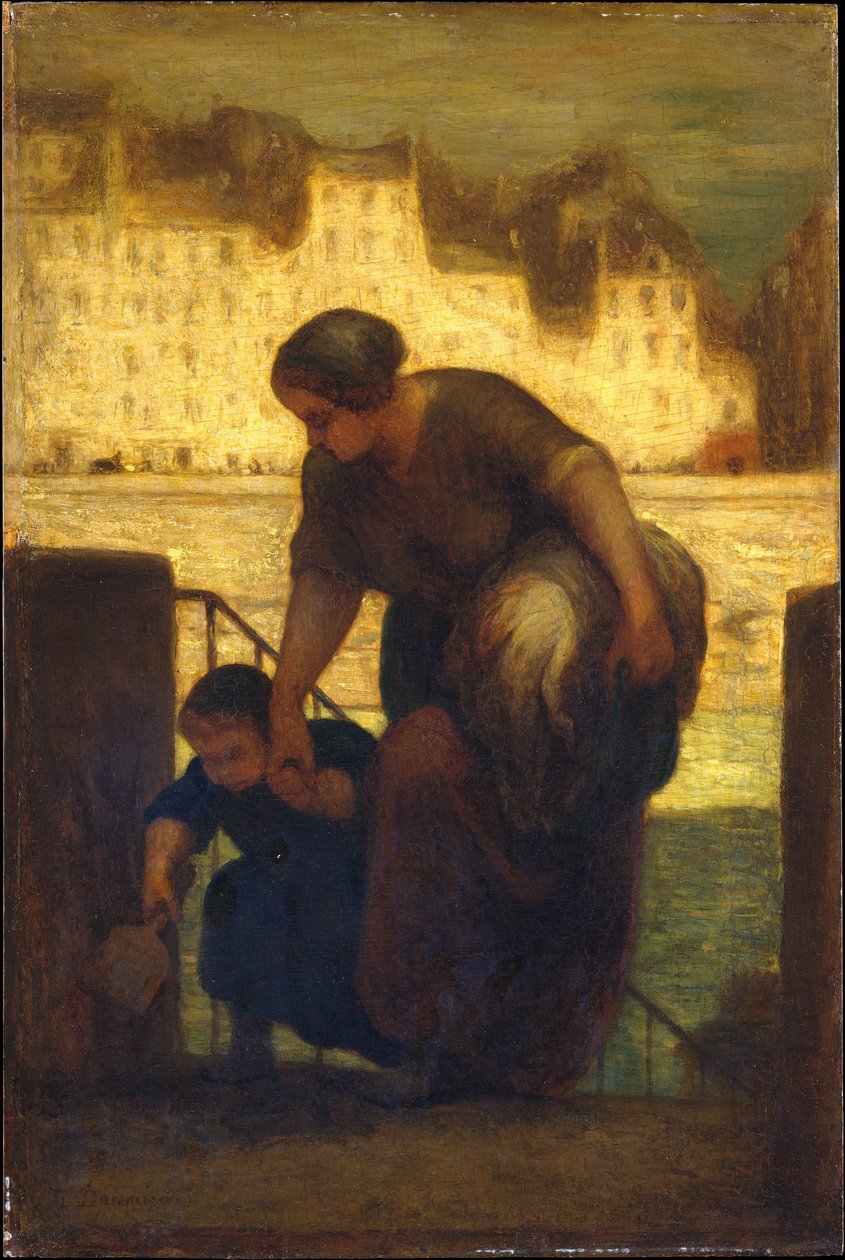 Vaskerikonen af Honoré Daumier