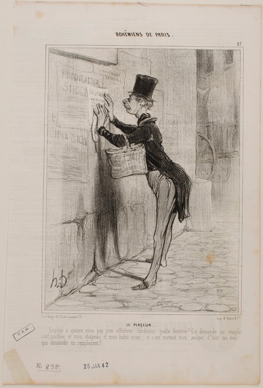 Plakatmanden af Honoré Daumier