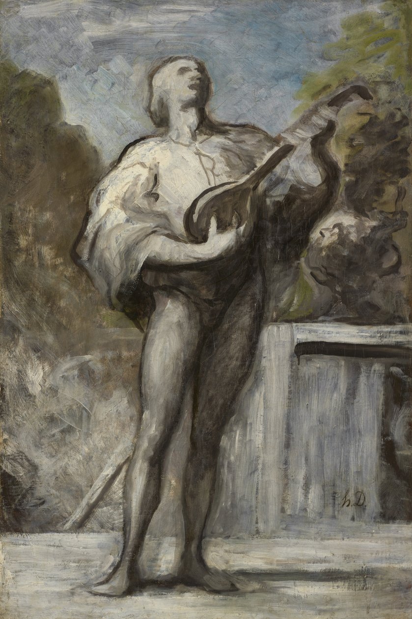 Troubaduren af Honoré Daumier