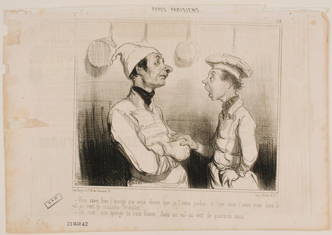 ...Svampen, som du fortalte mig, at jeg havde mistet... af Honoré Daumier