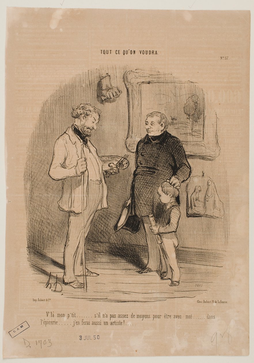 Dette er min yngste... af Honoré Daumier