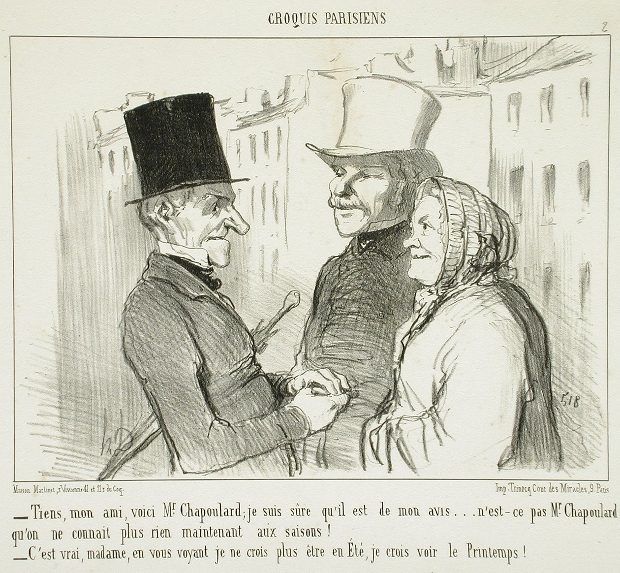 "Se, min ven, her er hr. Chapoulard..." af Honoré Daumier