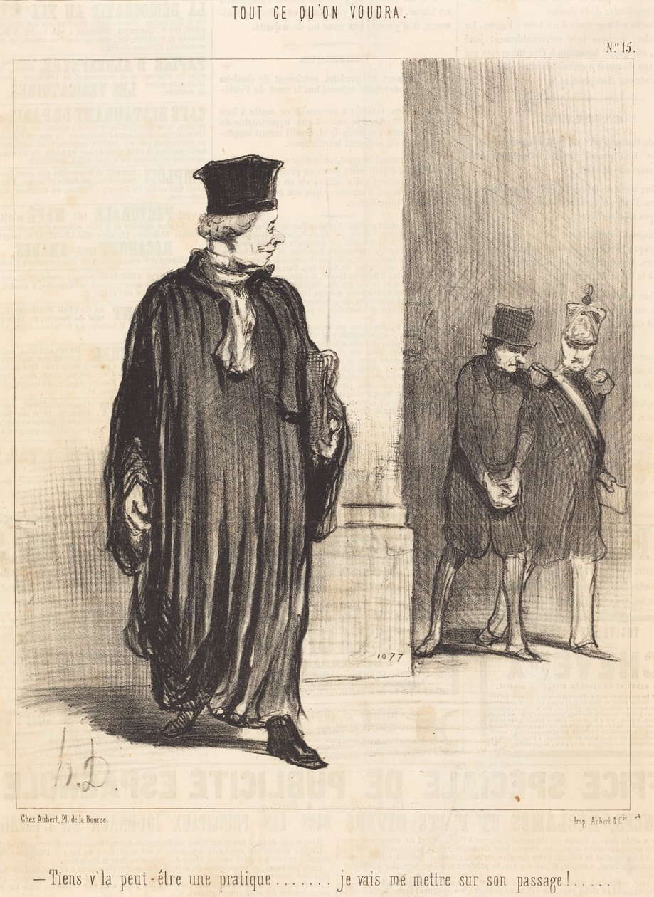 Se, måske en kunde af Honoré Daumier