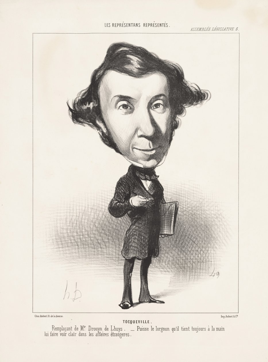 Tocqueville, 1849 af Honoré Daumier
