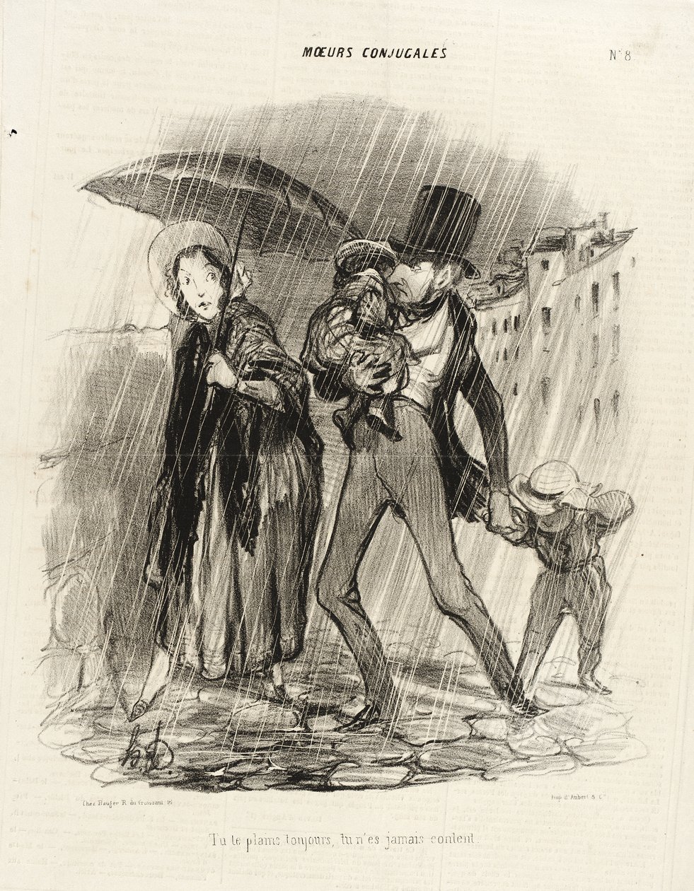 Du klager altid, du er aldrig tilfreds af Honoré Daumier