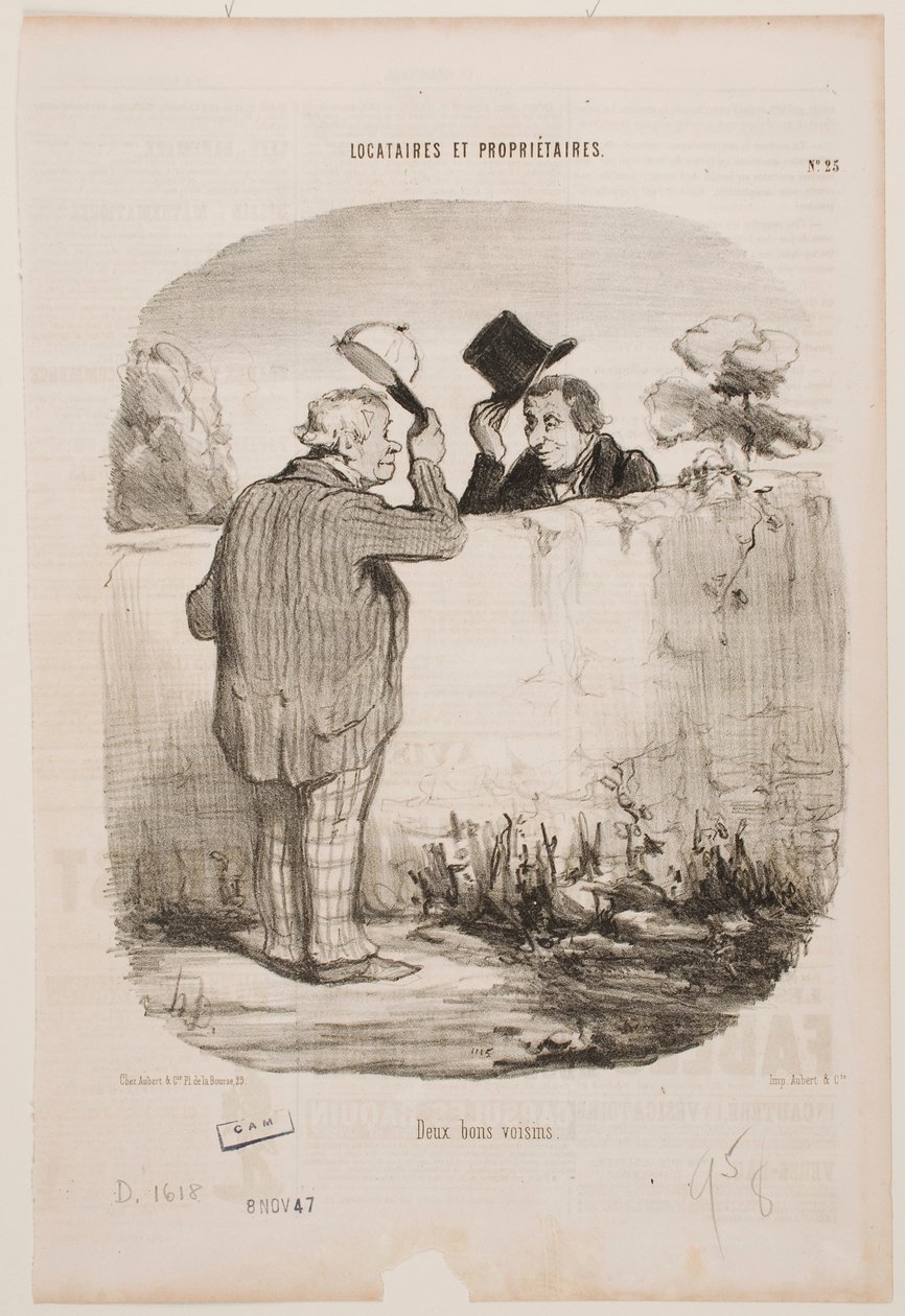 To gode naboer af Honoré Daumier