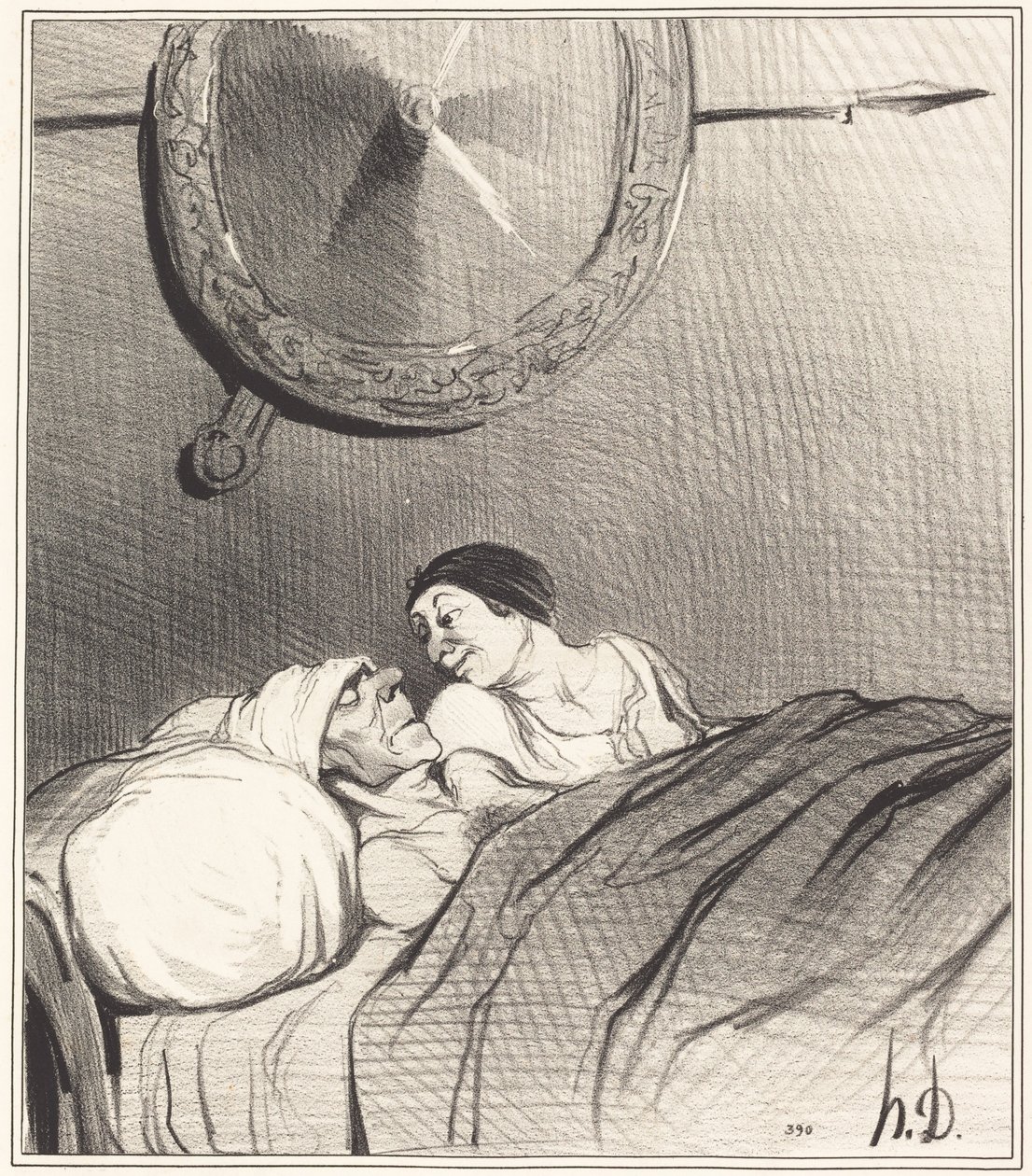 Odysseus og Penelope af Honoré Daumier