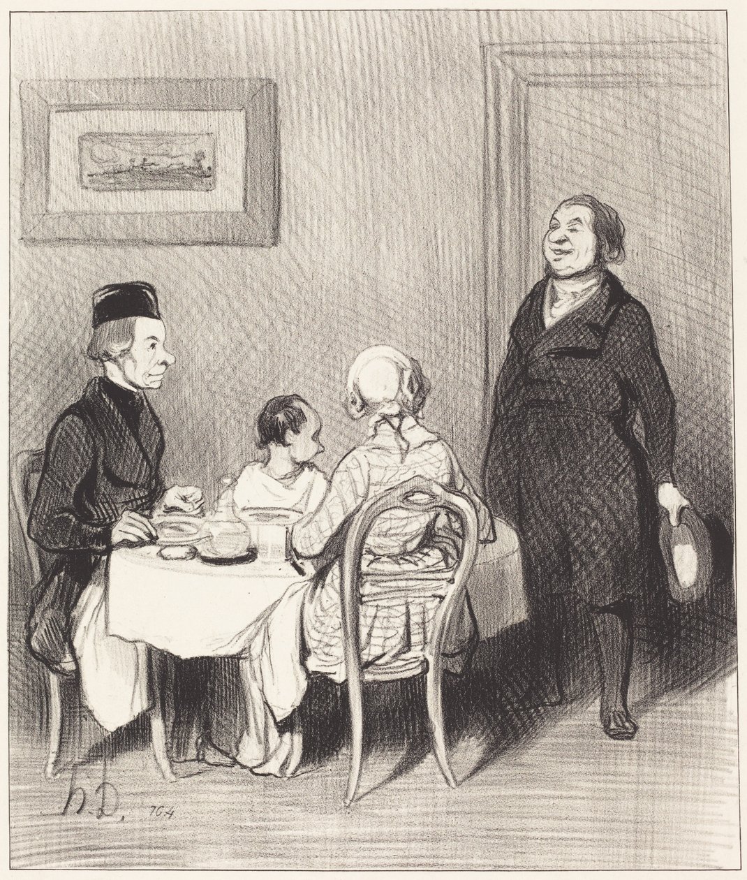 En ven er en krokodille... af Honoré Daumier