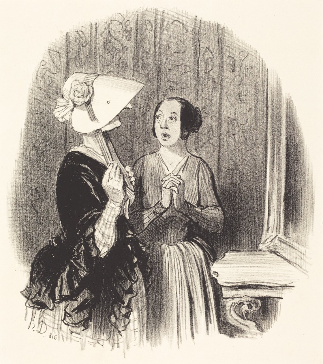 En Pamela-hat af Honoré Daumier