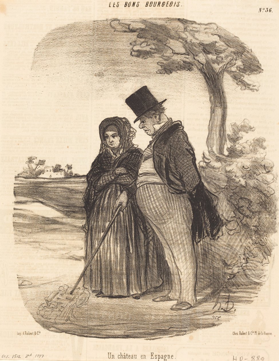 Et luftkastel i Spanien af Honoré Daumier