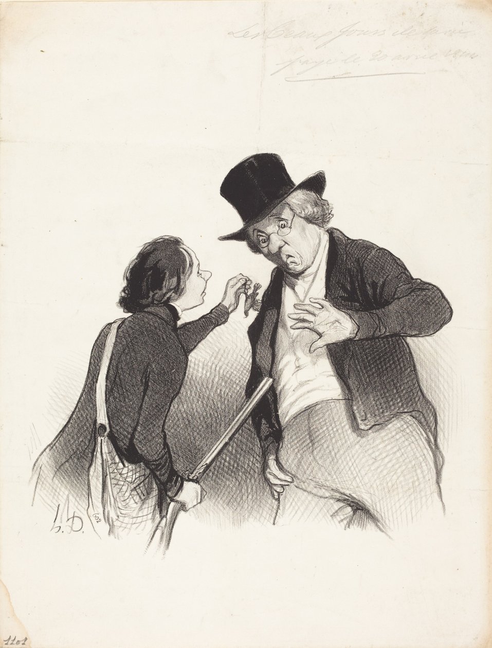 En begyndelse på jagten af Honoré Daumier