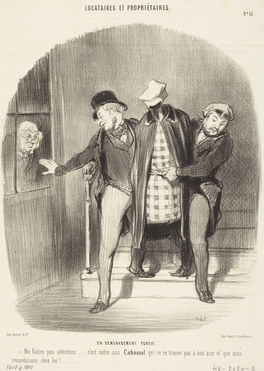 En hemmelig flytning af Honoré Daumier