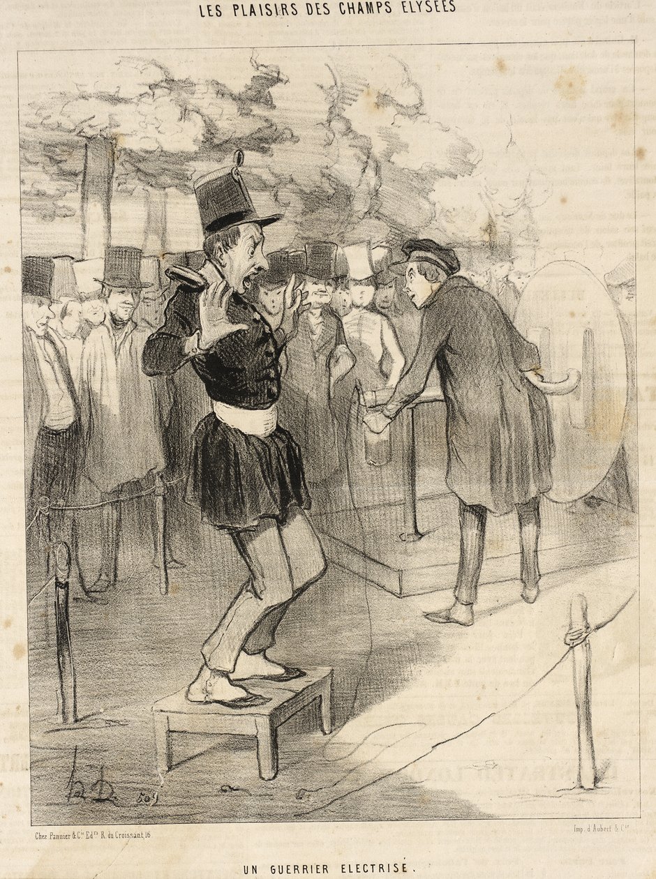 En elektrificeret kriger af Honoré Daumier