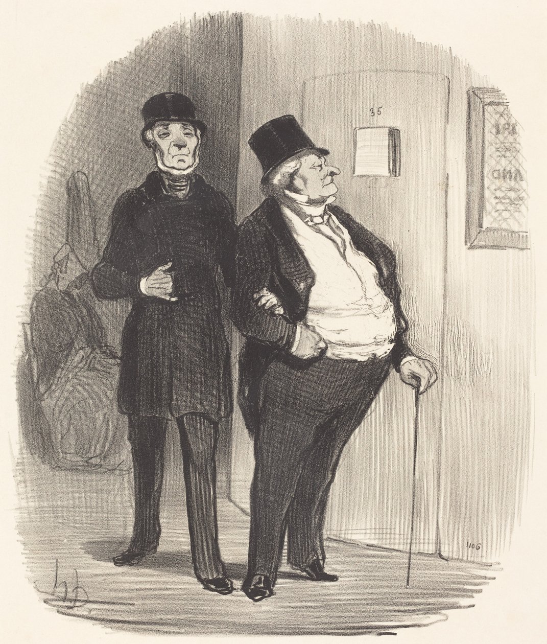 En aften til ære for en velgørenhedsforestilling... af Honoré Daumier