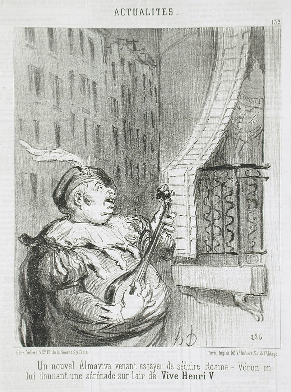 En ny Almaviva... af Honoré Daumier