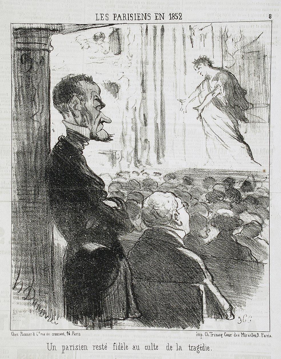 En pariser, der forblev tro... af Honoré Daumier
