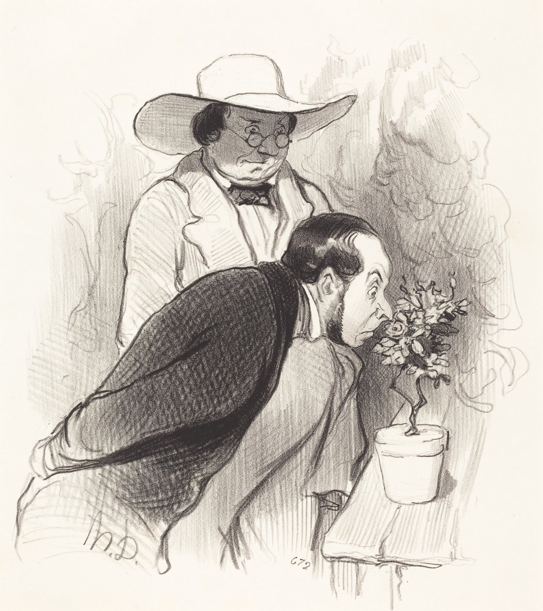 En botaniks triumf af Honoré Daumier