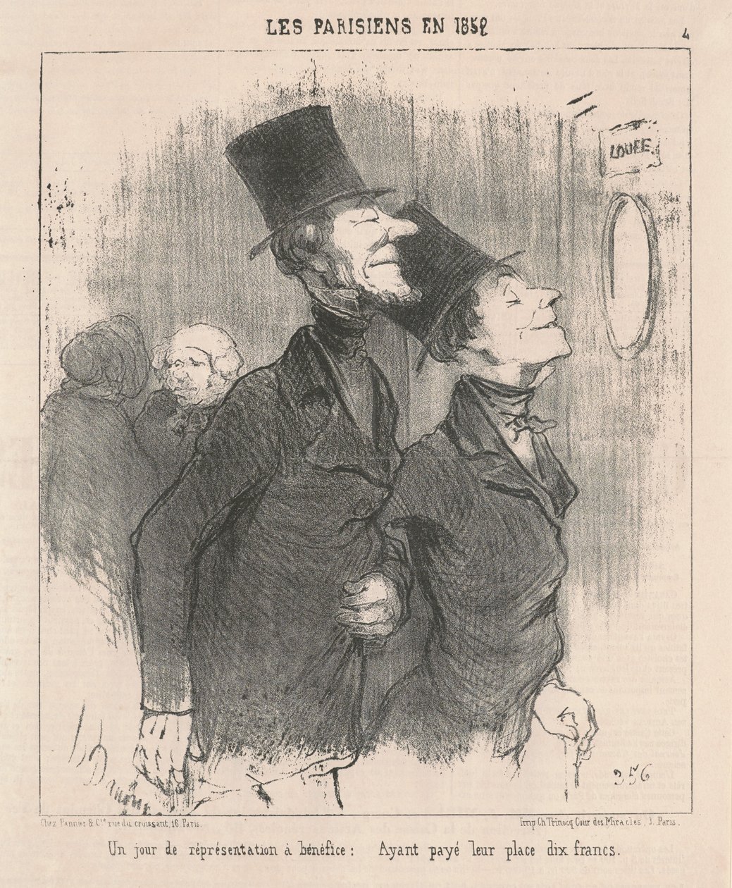 En dag med velgørenhedsforestilling af Honoré Daumier