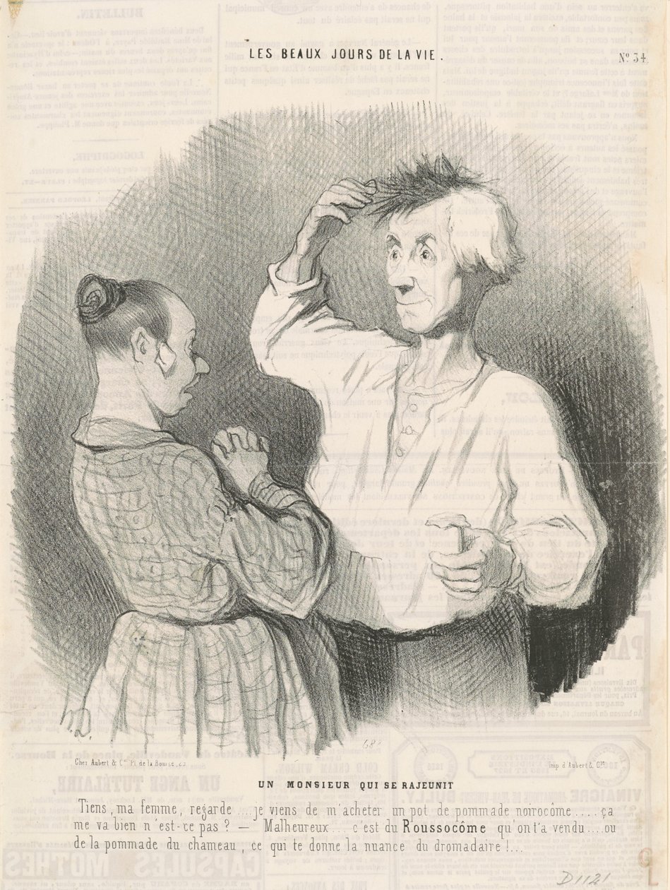 En herre, der forynger sig af Honoré Daumier