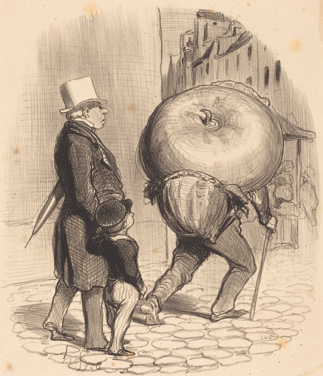 En lektion i botanik af Honoré Daumier
