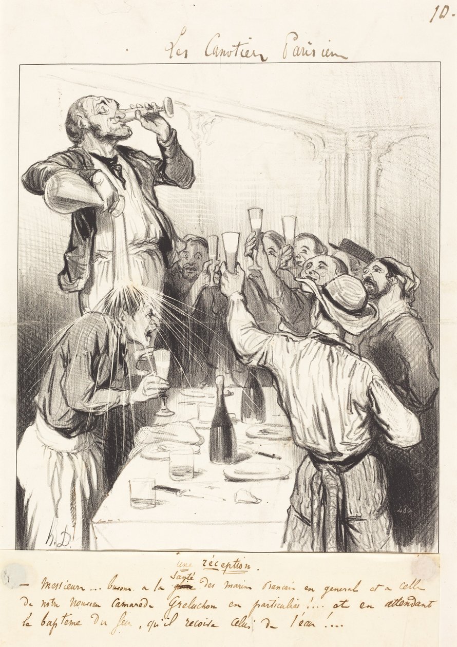 En reception af Honoré Daumier