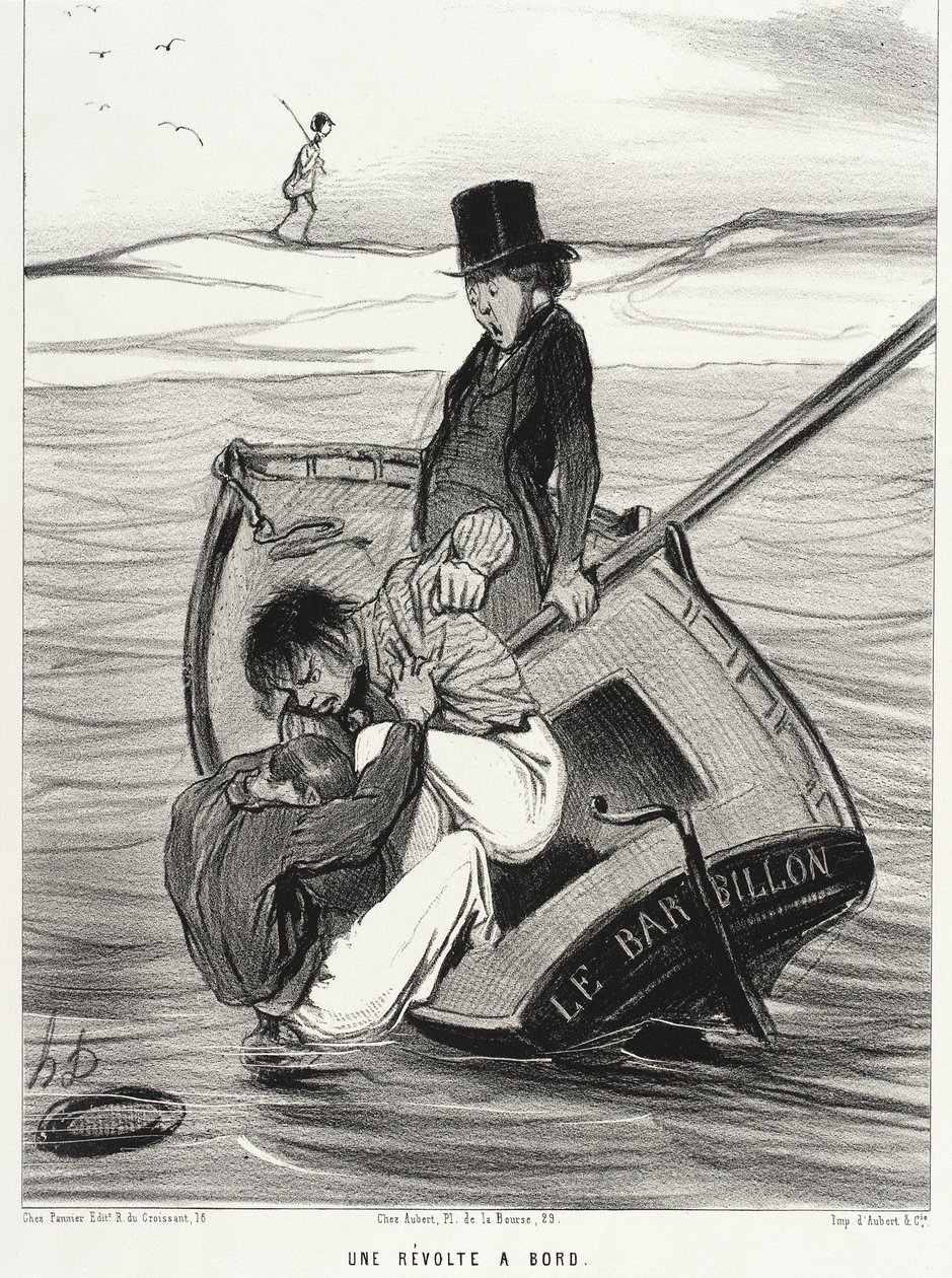 Et oprør om bord af Honoré Daumier