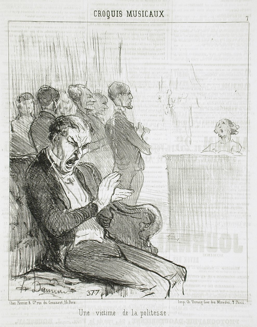 Et offer for høfligheden af Honoré Daumier