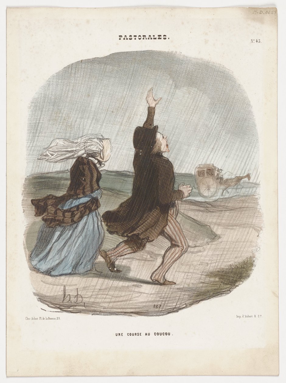 Et gøgeløb. (Pastoraler nr. 43) af Honoré Daumier