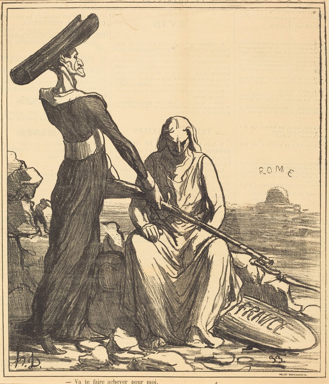 Gå hen og lad dig slå ihjel for mig af Honoré Daumier