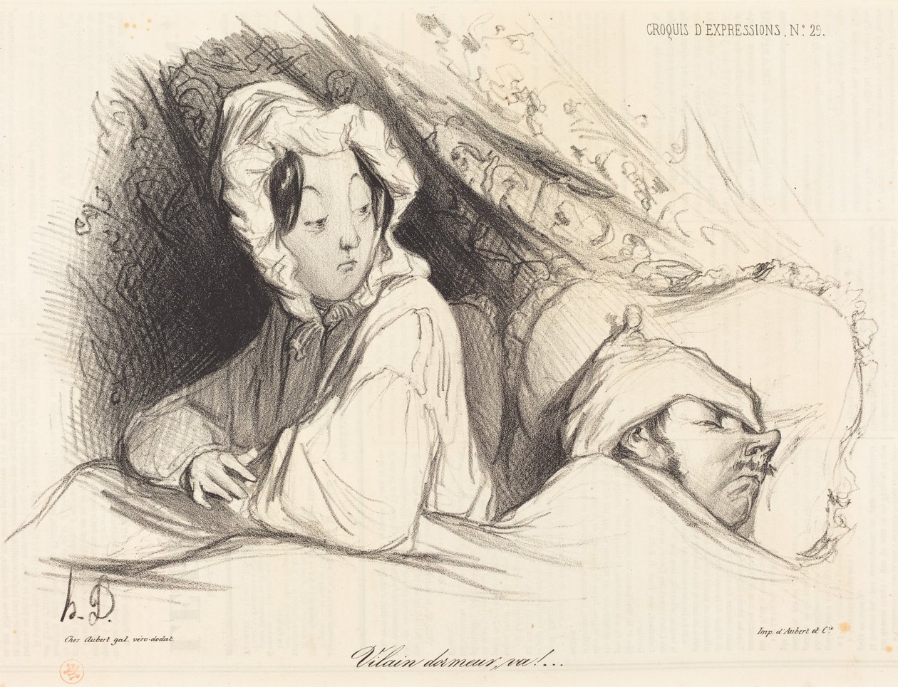 Din dovne sover! af Honoré Daumier