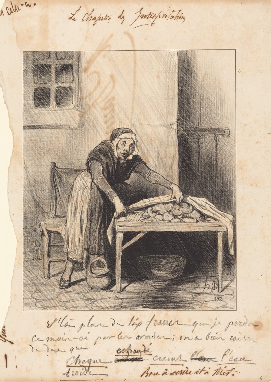 Der er mere end seks franc, jeg mister... af Honoré Daumier