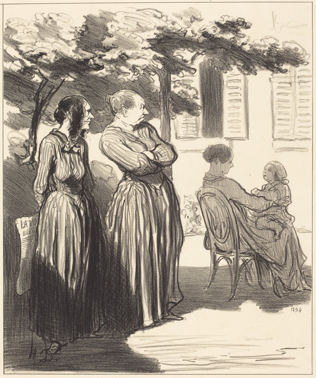 Se en kvinde, som i den højtidelige stund... af Honoré Daumier