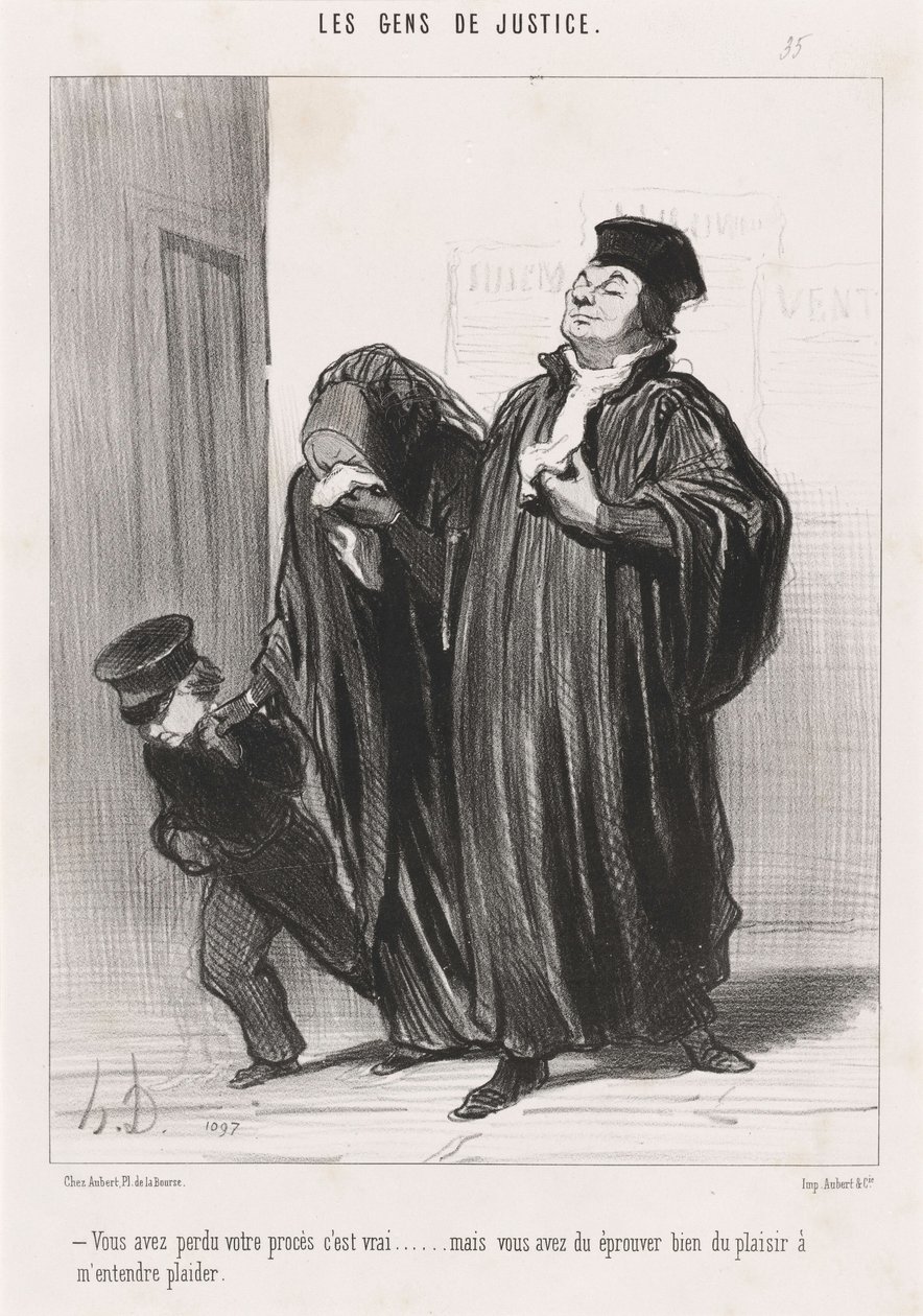De har tabt deres retssag, det er sandt... af Honoré Daumier