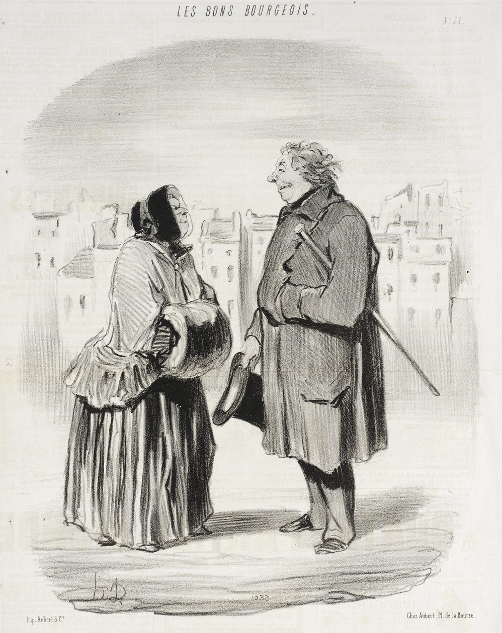 De er altid galant!... af Honoré Daumier