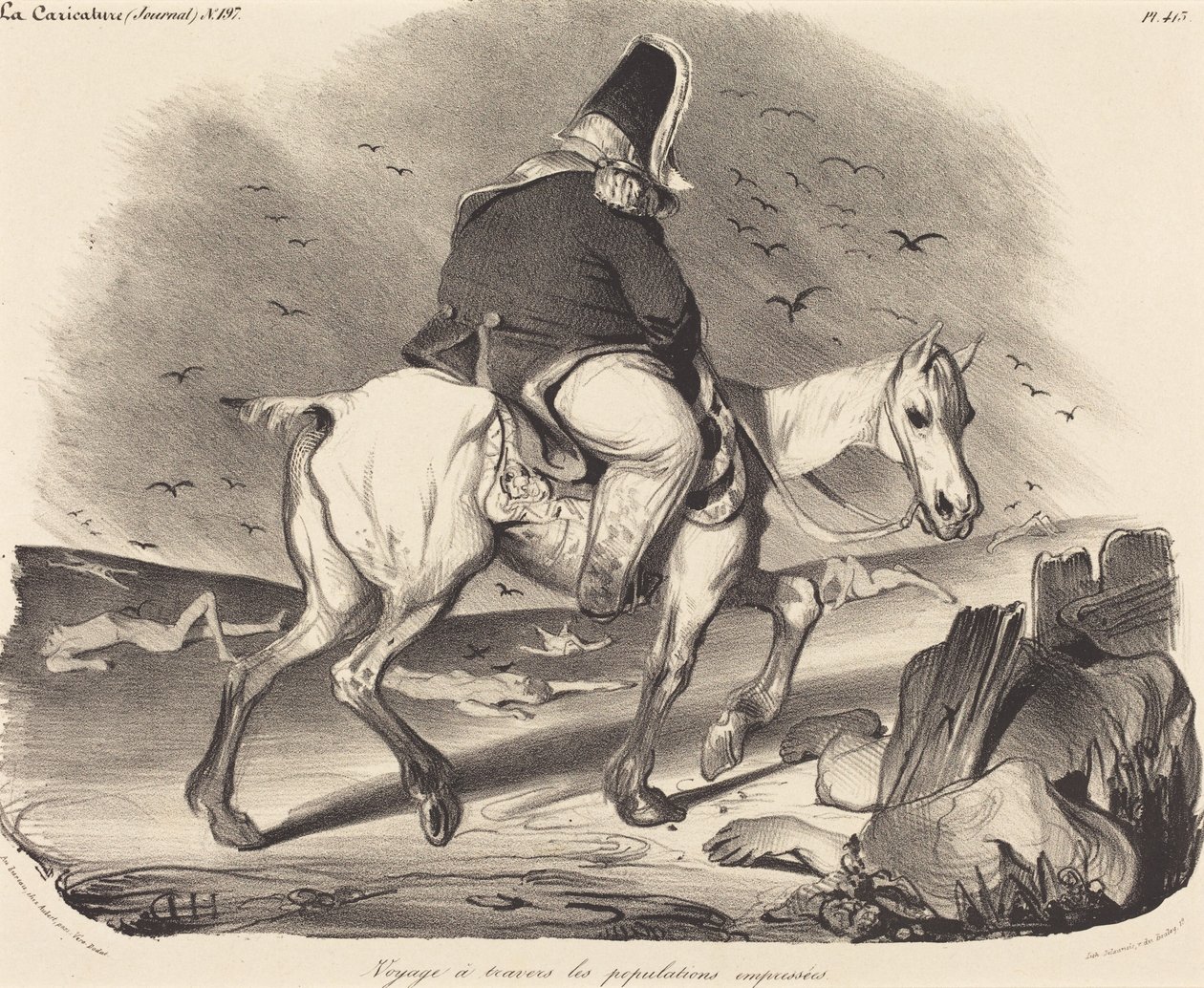 Rejse gennem den ivrige befolkning af Honoré Daumier