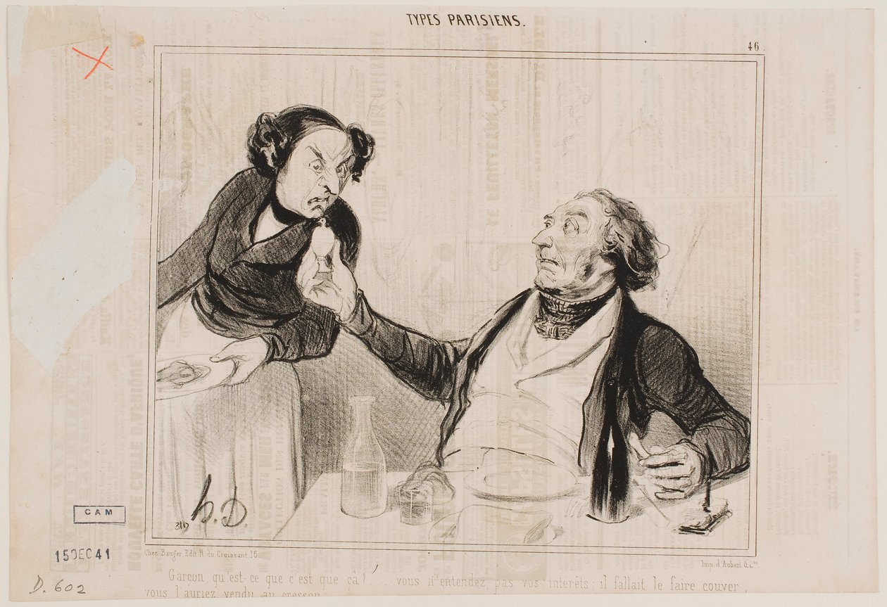 Tjener, hvad er det?… af Honoré Daumier