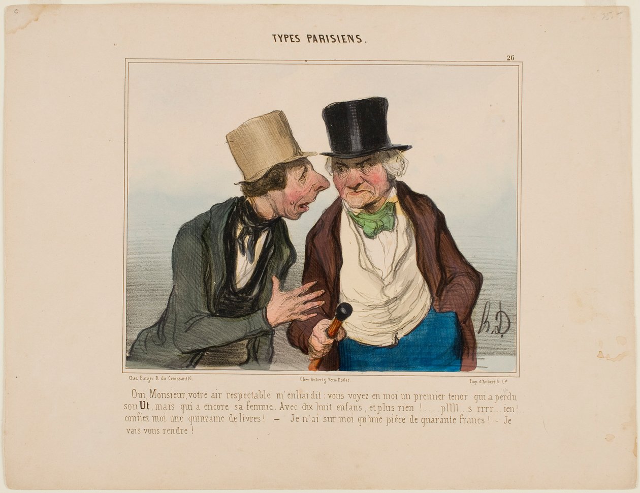 Ja, hr., Deres respektable udseende gør mig mere dristig af Honoré Daumier