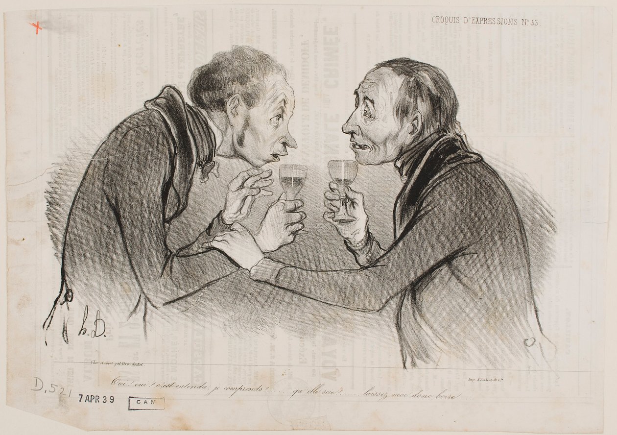 Ja! Ja! Det er en aftale, jeg forstår... af Honoré Daumier