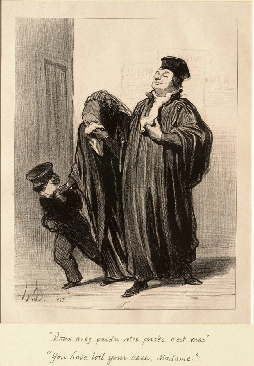De har tabt Deres sag, Madame af Honoré Daumier