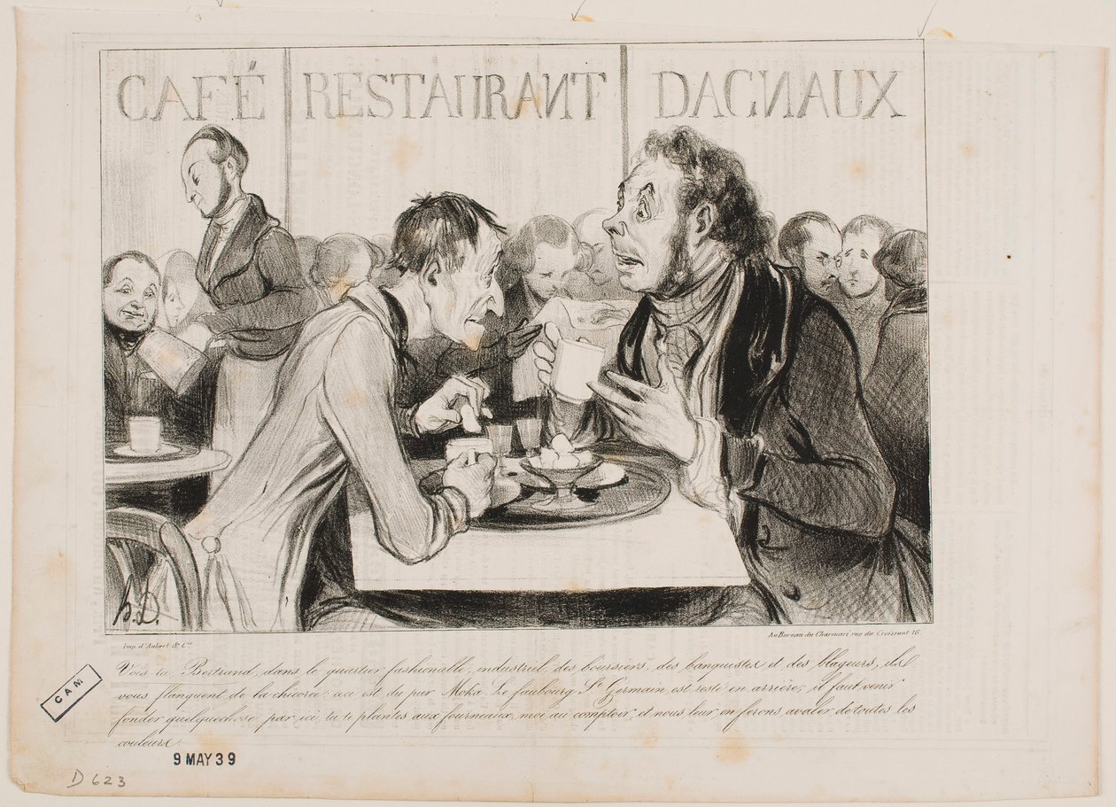 Ser du, Bertrand, i dette fashionable kvarter med industrifolk... af Honoré Daumier
