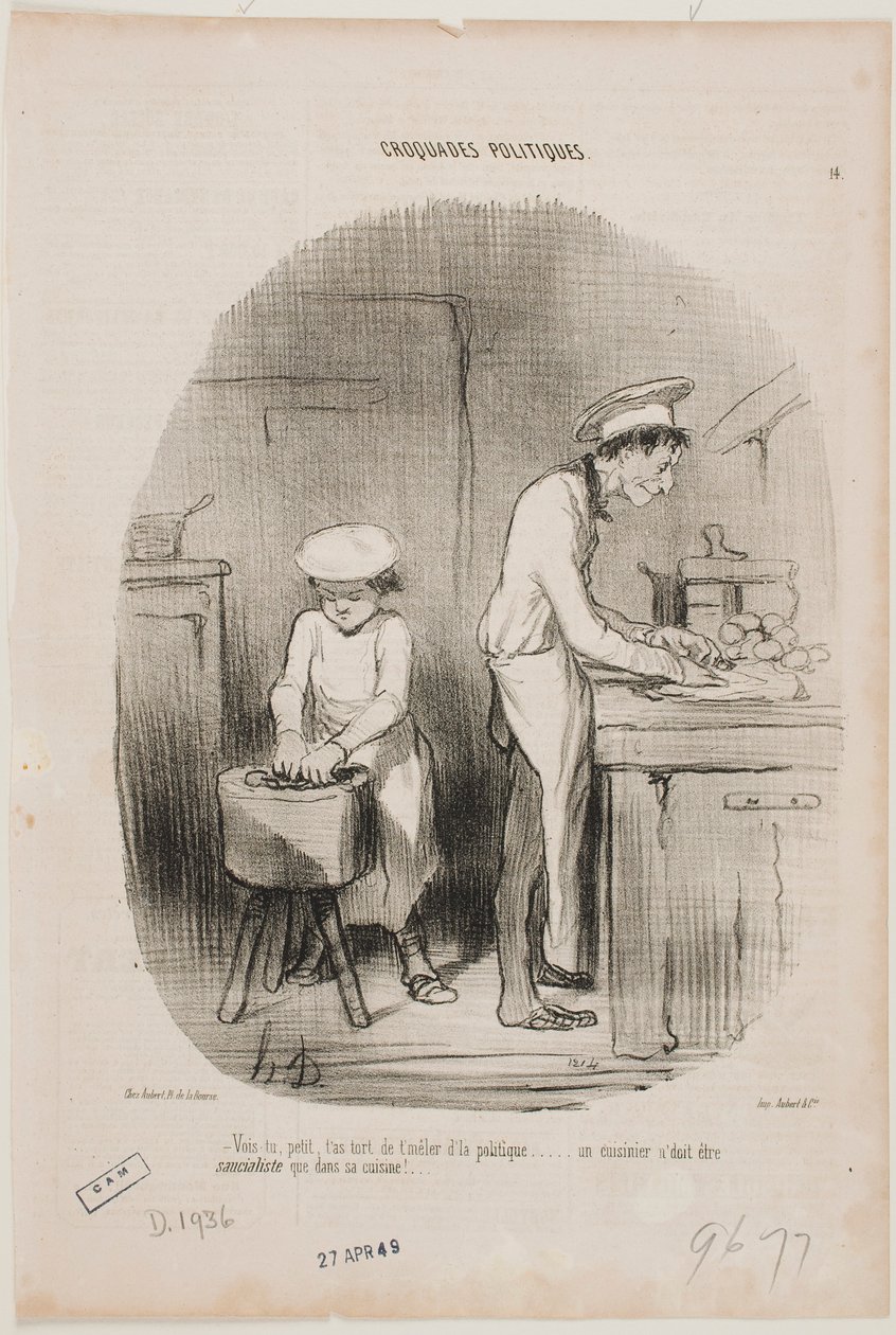 Ser du, min unge ven, man bør virkelig ikke blande sig i politik. af Honoré Daumier