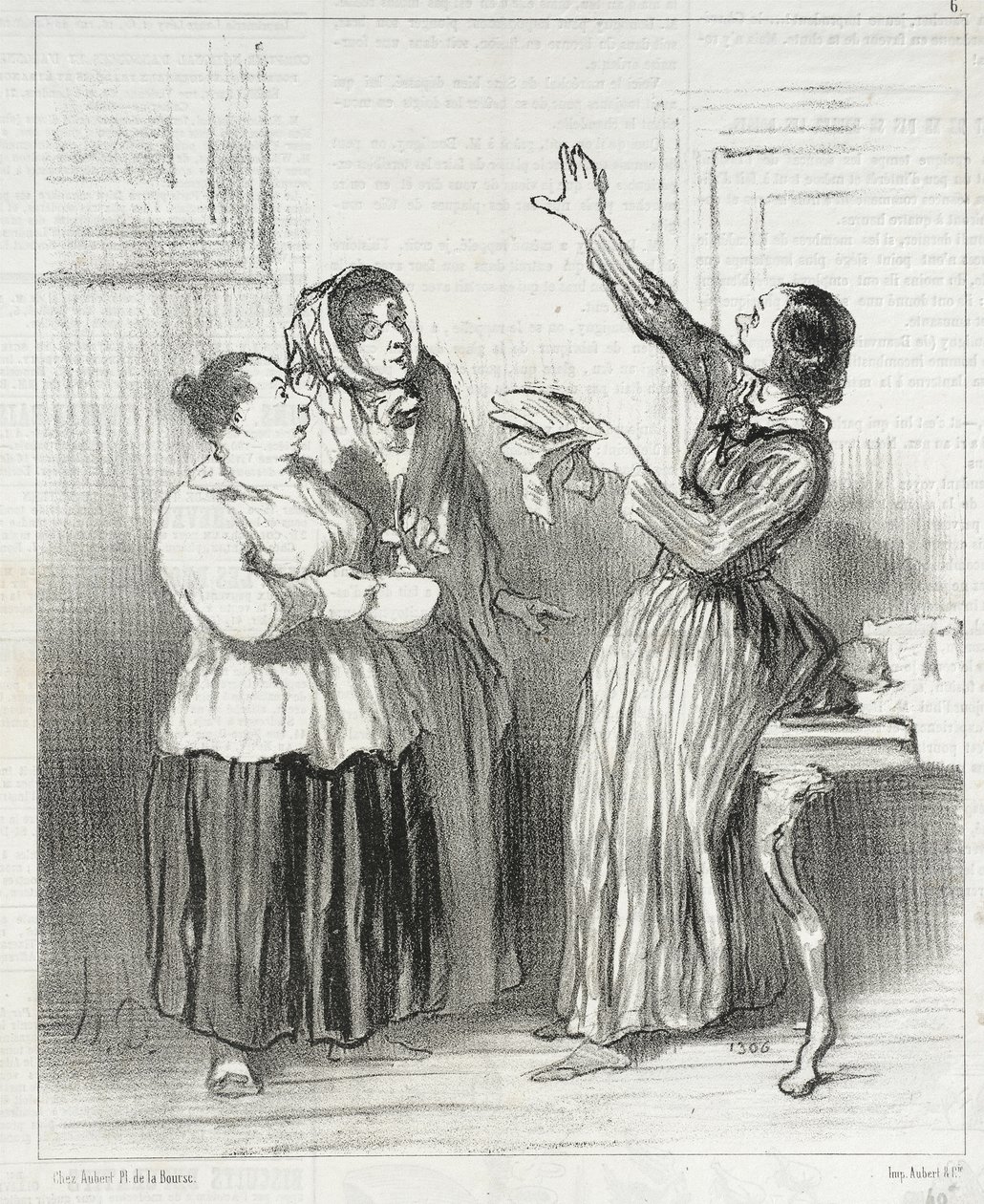...hvad er kvinden i dag i samfundet... af Honoré Daumier