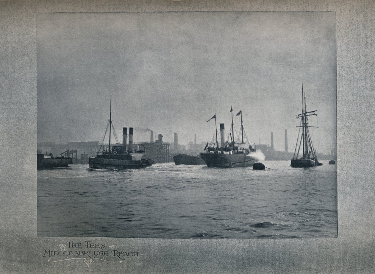 The Tees, Middlesbrough Reach, 1919 af Hood and Co. Ltd